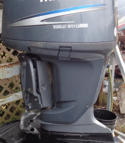 GEBRAUCHT 2007 YAMAHA F250 250 PS 4-TAKT 25" AUSSENBORDER MOTOR BOOTSMOTOR links — Gebrauchte Außenborder