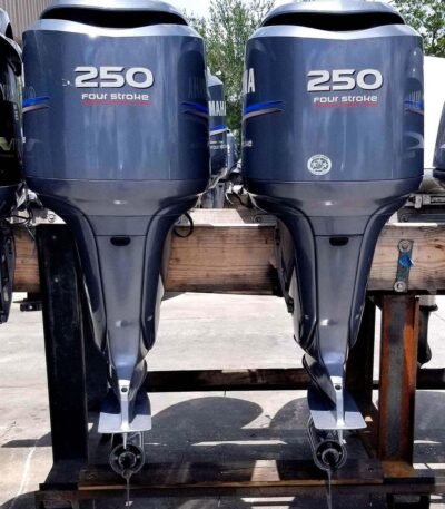 „Zwillingsmotoren 2006 Yamaha 250 PS 4-Takt 25" Außenbordmotoren - Alpha Marine Außenbordmotoren“